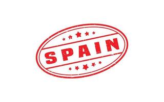 SPAIN stamp rubber with grunge style on white background vector