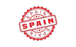 SPAIN stamp rubber with grunge style on white background vector