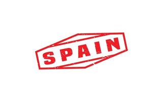 SPAIN stamp rubber with grunge style on white background vector