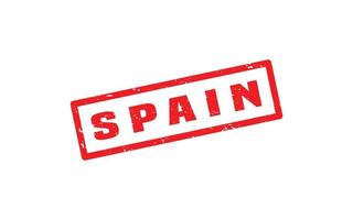 SPAIN stamp rubber with grunge style on white background vector