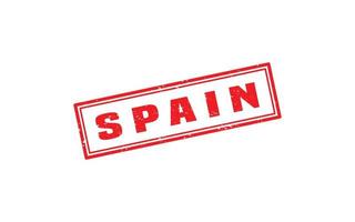 SPAIN stamp rubber with grunge style on white background vector