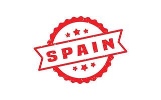 SPAIN stamp rubber with grunge style on white background vector