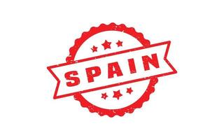 SPAIN stamp rubber with grunge style on white background vector