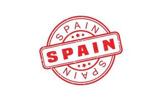 SPAIN stamp rubber with grunge style on white background vector