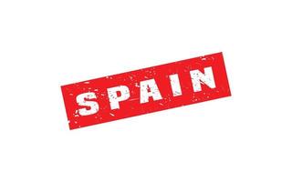 SPAIN stamp rubber with grunge style on white background vector