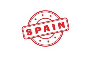 SPAIN stamp rubber with grunge style on white background vector
