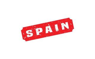 SPAIN stamp rubber with grunge style on white background vector