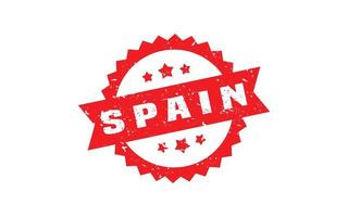 SPAIN stamp rubber with grunge style on white background vector