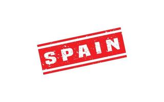 SPAIN stamp rubber with grunge style on white background vector