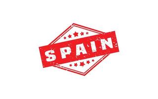 SPAIN stamp rubber with grunge style on white background vector