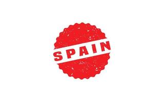 SPAIN stamp rubber with grunge style on white background vector
