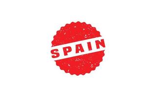 SPAIN stamp rubber with grunge style on white background vector