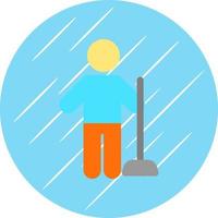 Man Holding Wiper Vector Icon Design