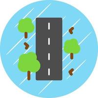 diseño de icono de vector de carretera sin sellar