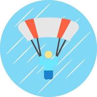 Sky Diver Vector Icon Design