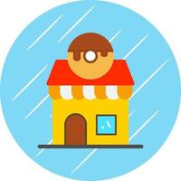 Donut Shop Vector Icon Design