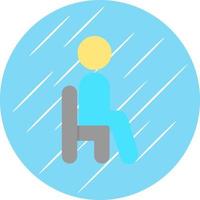 Sitting Vector Icon Design