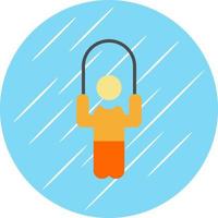 Person skipping rope Vector Icon Design