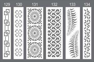 Jali design for laser cutting and cnc machine. vector