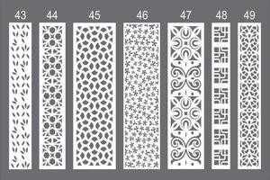Jali design for laser cutting and cnc machine. vector