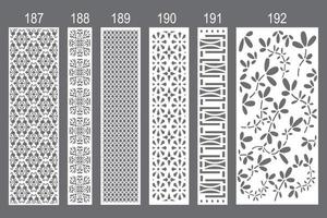 Jali design for laser cutting and cnc machine. vector