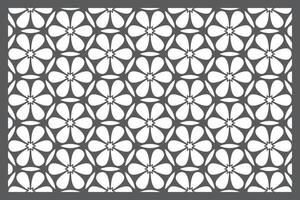 Jali Design for Graphic and Plywood, Partition, Cnc Router Design Foamsheet, Acrylic and CNC Machine Cutting, EPS File. vector
