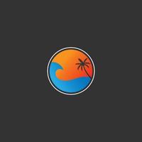 sun. summer logo vector