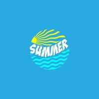 sun. summer logo vector