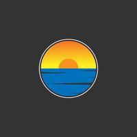 sun. summer logo vector