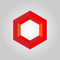 vector de logotipo hexagonal