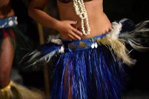 Polynesian dancer hula move effect photo