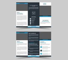 Trifold brochure design vector