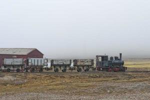 Abondoned settlement in Svalbard Spitzbergen photo