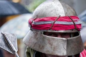 medieval knight archer helmet photo