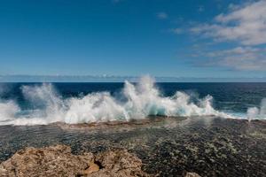 Tonga Blow Holes while blowing in tongatapu photo