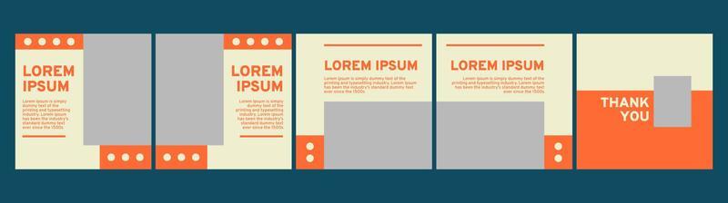 carousel or microblog simple layout template for social media posts