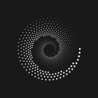 halftone circle abstract vector