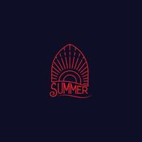 sun. summer logo vector