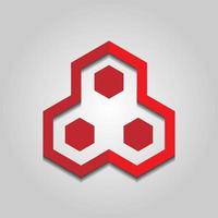 vector de logotipo hexagonal