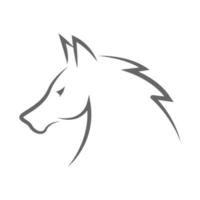 Horse logo icon design vector