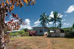 chabola, chabola, choza en tonga, polinesia foto