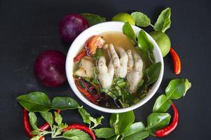 Tom Yum Chicken Leg Thai Food Original, Super Tom Yum photo