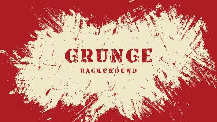 Abstract White Frame Grunge Texture In Red Background
