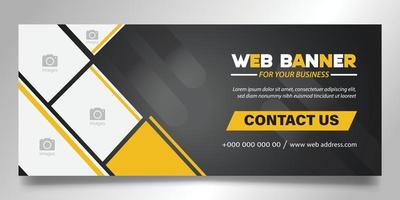 plantilla de banner web vector