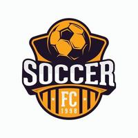 Soccer team logo or Football or soccer Academy vector