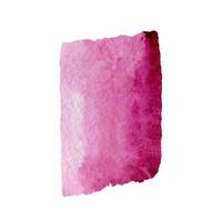 pink watercolor brushstroke. hand-drawn watercolor texture.Design for printing photo