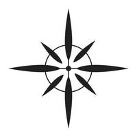 Abstract compos vector icon. Wind rose icon