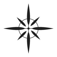 Abstract compos vector icon. Wind rose icon