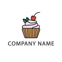 Vector logo design template. Cupcakes bakery icon. Sugar Shak cupcake logo design.