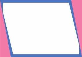 Pink, blue and white background color with stripe line shape. Suitable for social media post and web internet ads. Template layout. Frame, boarder for text, picture, advertisement. Empty space. vector